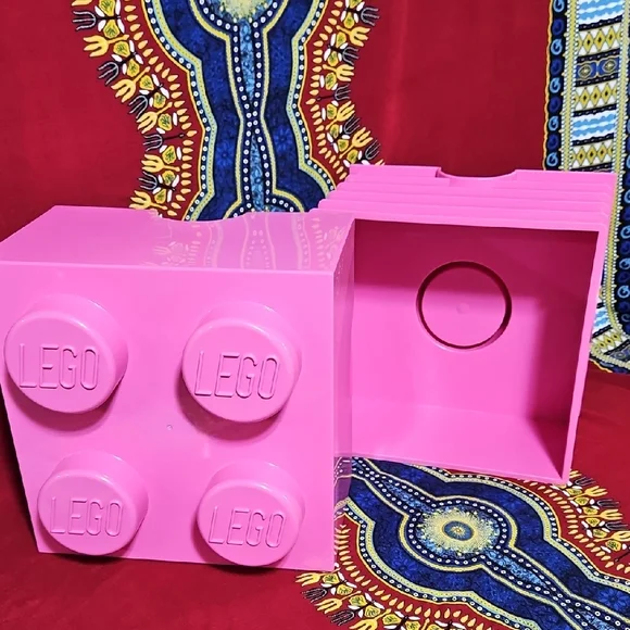 LEGO Large Vibrant Pink Stackable Organizer Storage Cube - Picture 4 of 12